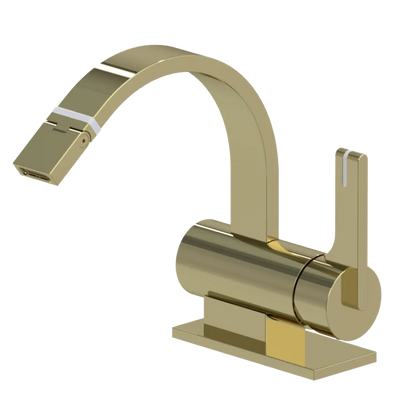 Rubinet Single Control Bidet Fitting (less drain) Gold