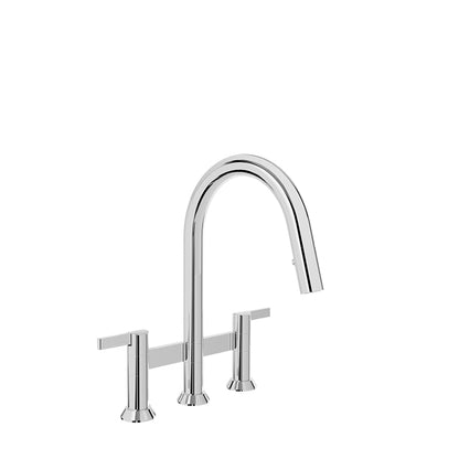 Baril Bridge kitchen faucet with 2-function pull-down spray