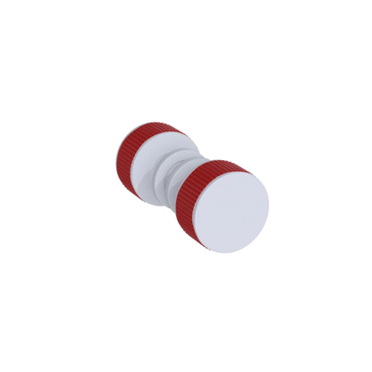 Rubinet Shower Door Knob (set) Matt White