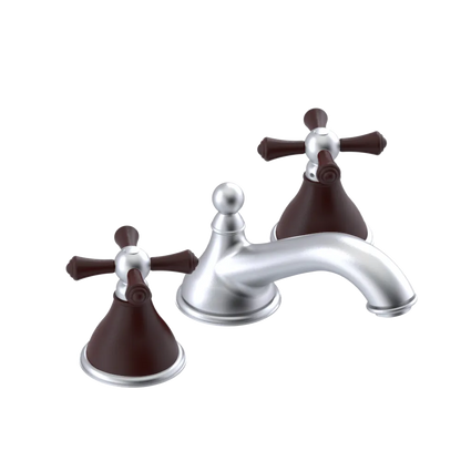 Rubinet Widespread Lav. Set. (less drain) Satin Chrome