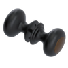 Rubinet Shower Door Knob (set) Matt Black
