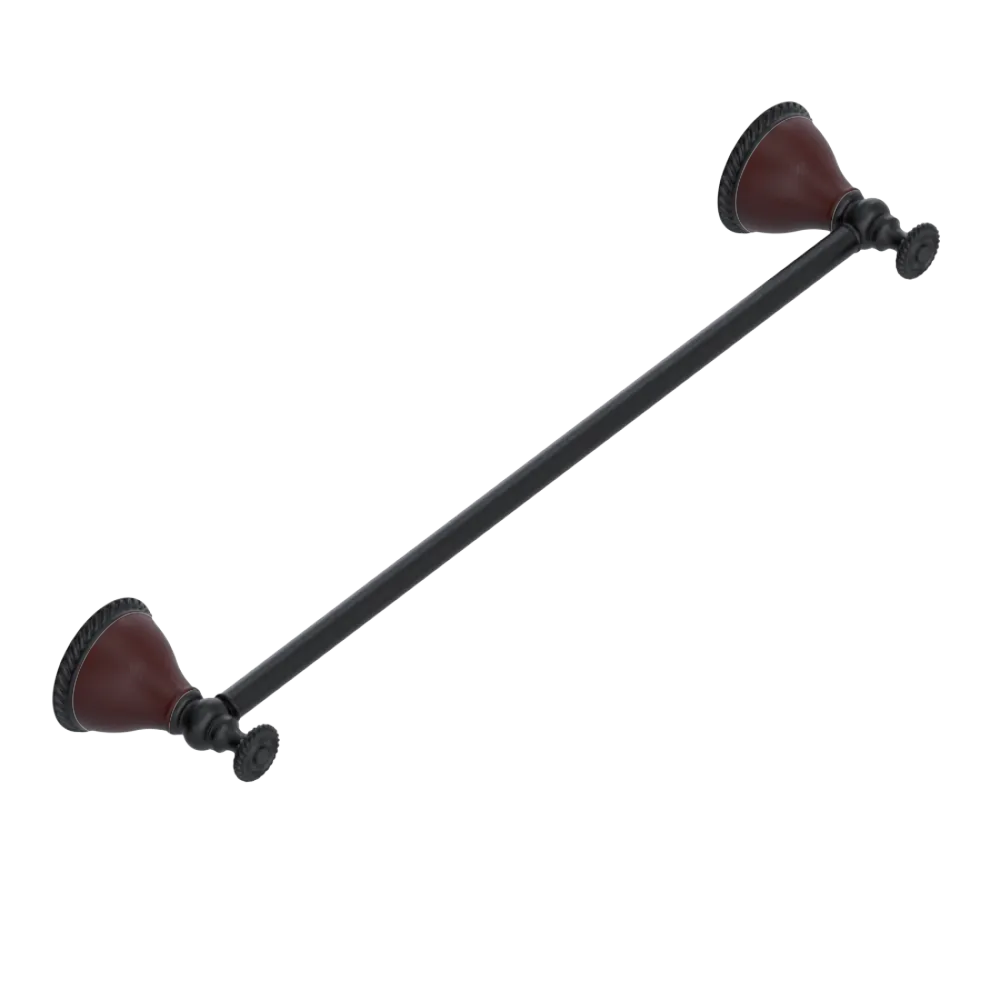Rubinet Towel Bar 24" Matt Black