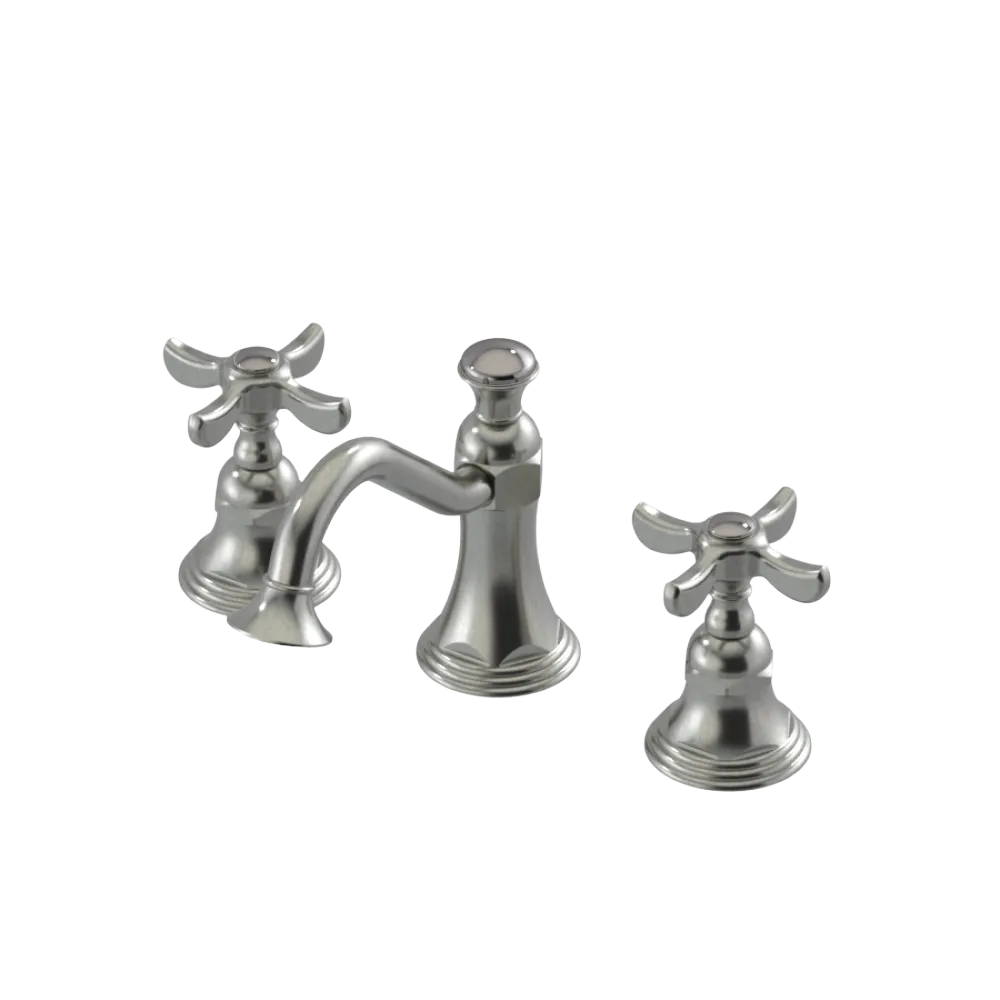 Rubinet Widespread Lav. Set. (less drain) Satin Nickel