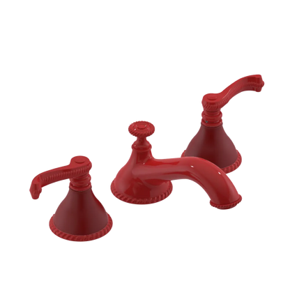 Rubinet Widespread Lav. Set. (less drain) Red