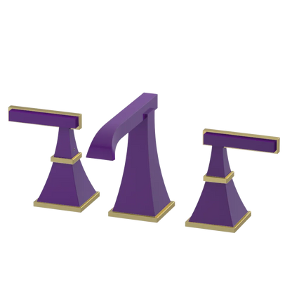 Rubinet Widespread Lav. Set. (less drain) Purple Haze