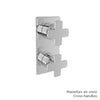 Baril Thermostatic pressure balanced shower valve with 2-way diverter (without handle)