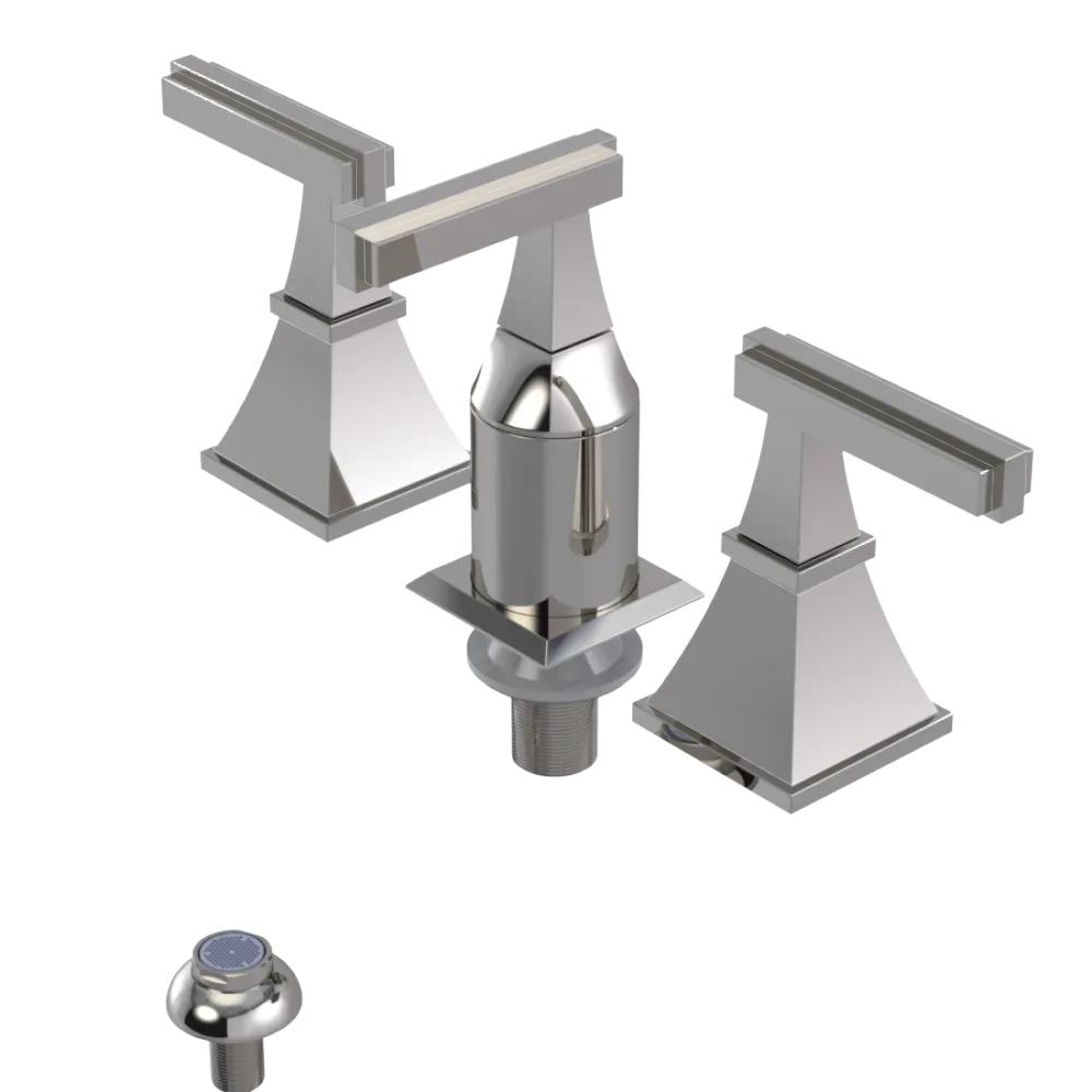 Rubinet Bidet Fitting with Spray, Diverter, and Vacum Breaker (Less Drain) Polished Nickel