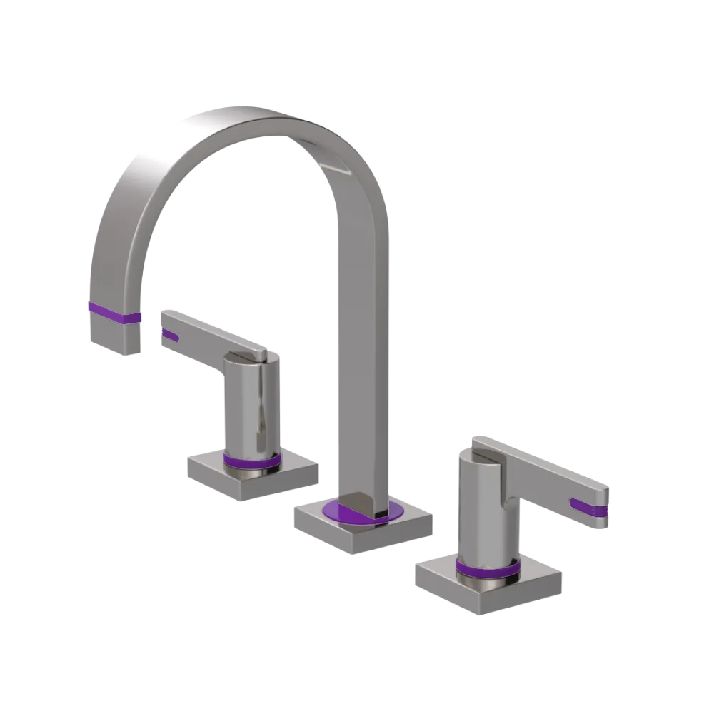 Rubinet Widespread Lav. Set. (less drain) Polished Nickel