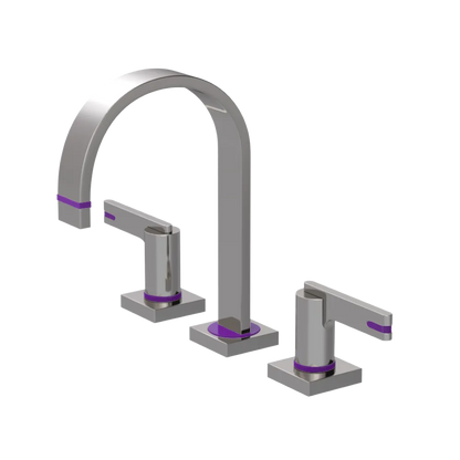 Rubinet Widespread Lav. Set. (less drain) Polished Nickel