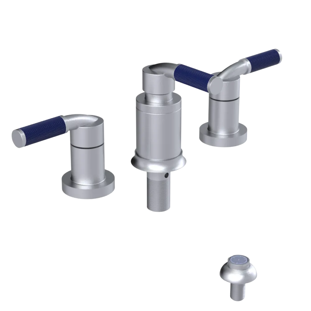 Rubinet Bidet Fitting with Spray, Diverter, and Vacum Breaker (Less Drain) Satin Chrome