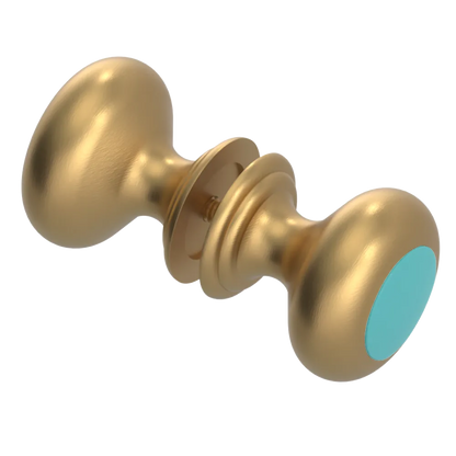Rubinet Shower Door Knob (set) Satin Gold