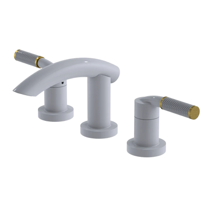 Rubinet Widespread Lav. Set. (less drain) White
