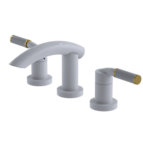 Rubinet Widespread Lav. Set. (less drain) White