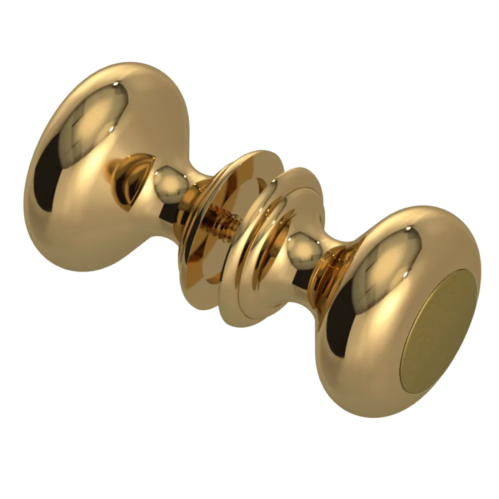 Rubinet Shower Door Knob (set) Gold
