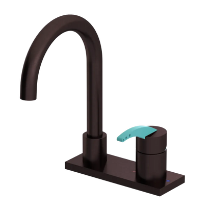 Rubinet 4" Centre Single Control Lav. Set. (less drain) Oil Rubbed Bronze
