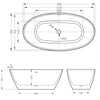 Egg Plus One-Piece Freestanding Bathtub - Golzar Home