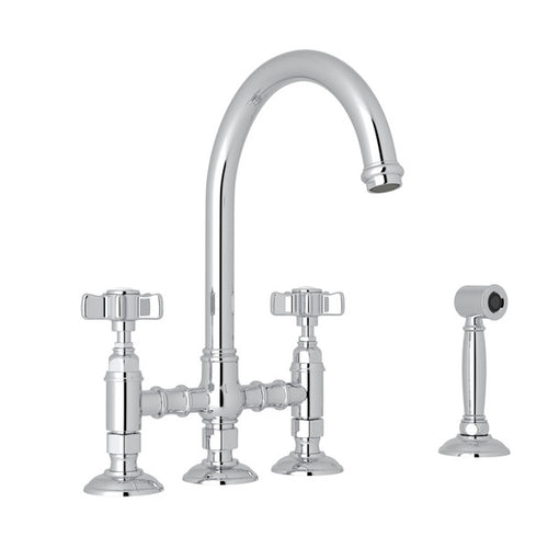 ROHL San Julio® Bridge Kitchen Faucet With Side Spray