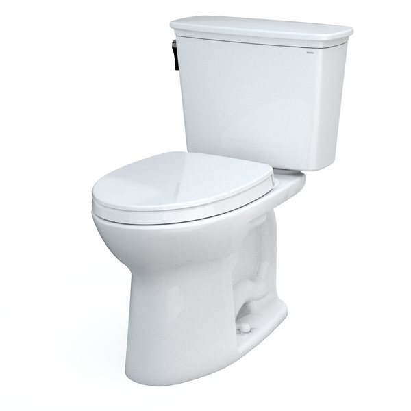 TOTO Drake® Transitional Two-Piece Toilet, 1.28 GPF, 10" Rough-In - Elongated Bowl - Universal Height - Seat Sold Separately
