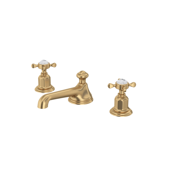 Perrin & Rowe Edwardian Low Level Spout Widespread Bathroom Faucet