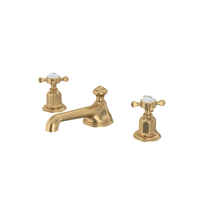 Perrin & Rowe Edwardian Low Level Spout Widespread Bathroom Faucet