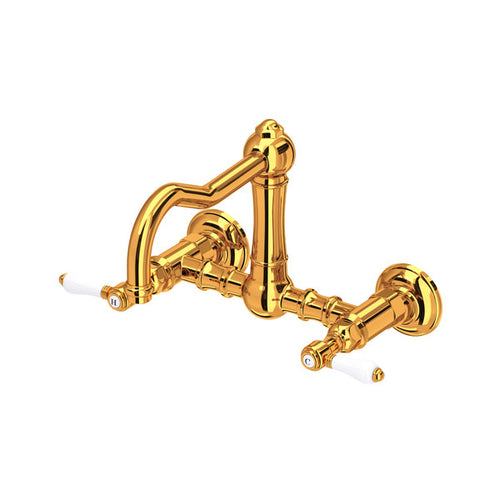 ROHL Acqui® Wall Mount Bridge Kitchen Faucet With Column Spout