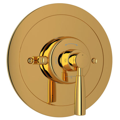 Perrin & Rowe Holborn Thermostatic Trim Plate Without Volume Control - With Metal Lever Handle.5885LS