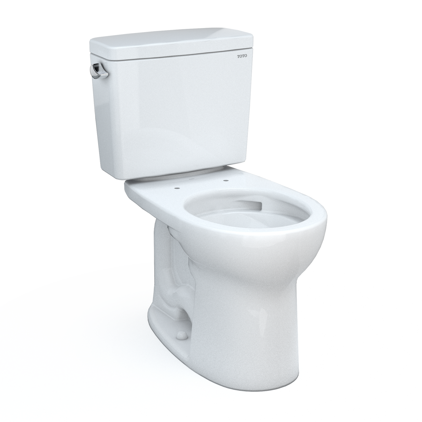 Drake® Two-piece Toilet, 1.28 GPF, Round Bowl - Universal Height Less Seat