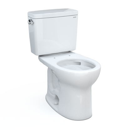 Drake® Two-piece Toilet, 1.28 GPF, Round Bowl - Universal Height Less Seat