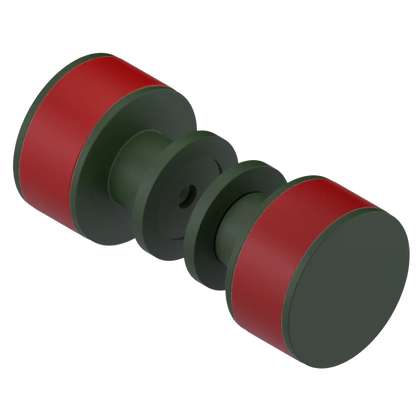 Rubinet Shower Door Knob (set) Green Envy