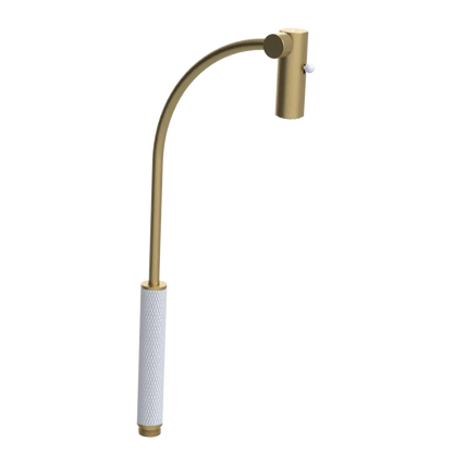 Rubinet Hand Held Shower Bidet Only Satin Brass