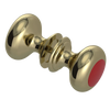 Rubinet Shower Door Knob (set) Natural Brass