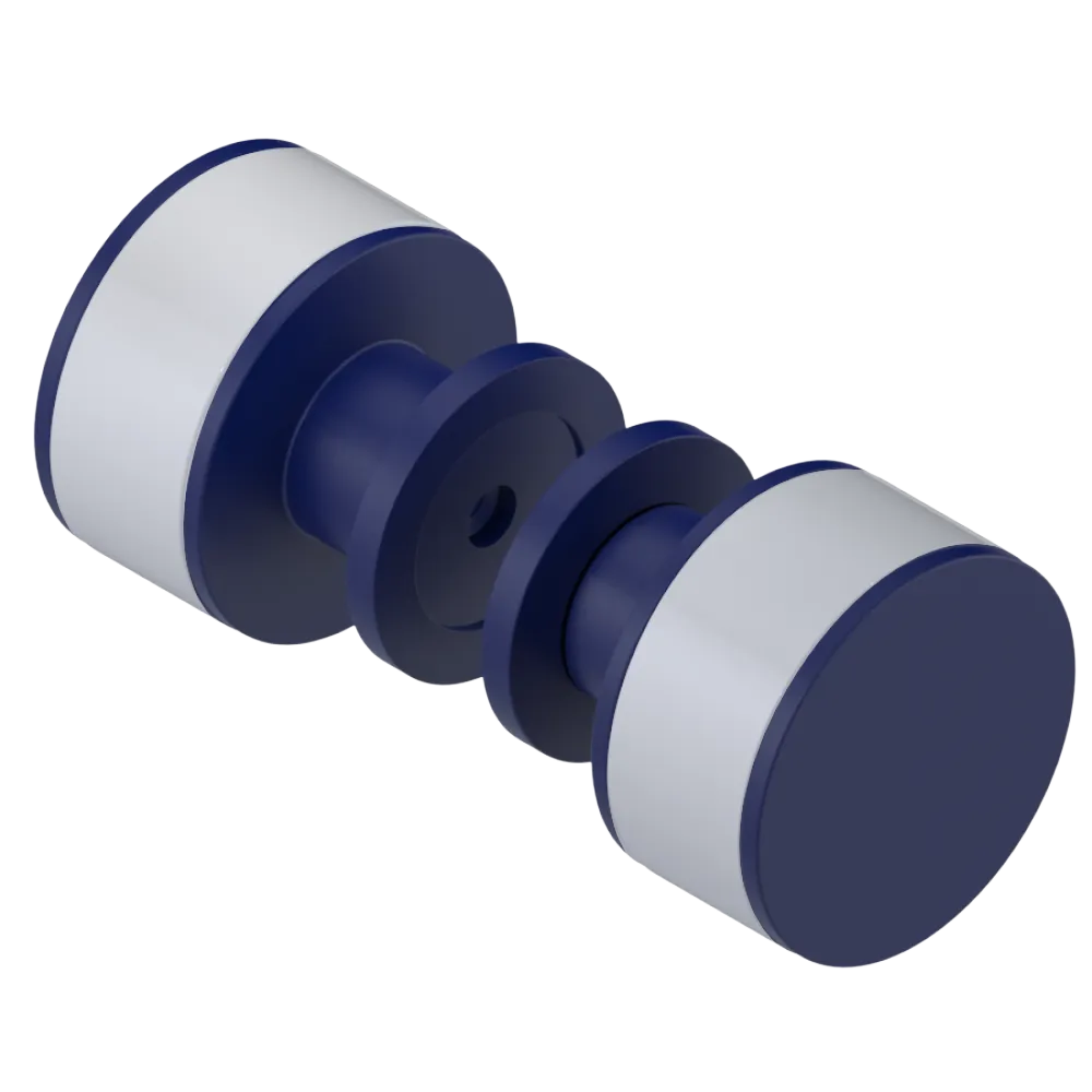 Rubinet Shower Door Knob (set) Midnight Blue