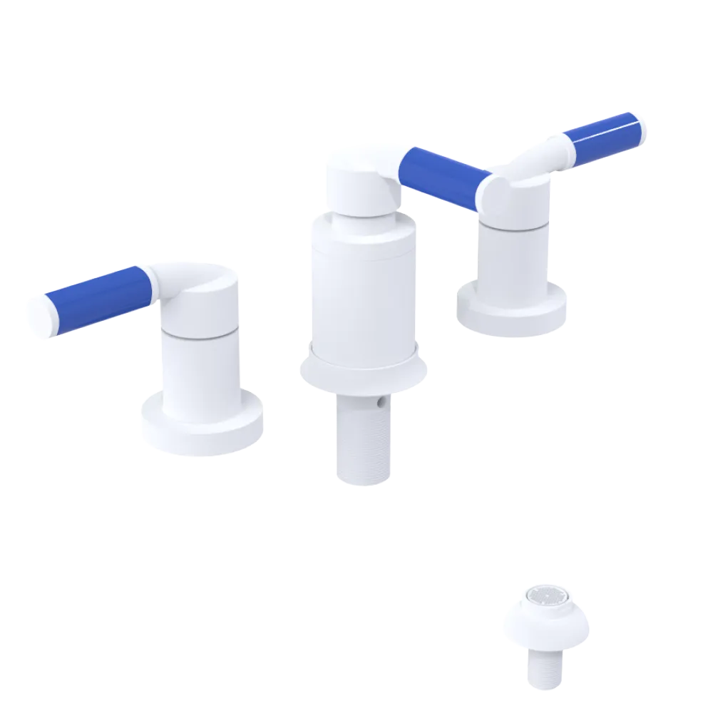 Rubinet Bidet Fitting with Spray, Diverter, and Vacuum Breaker (less drain) Matt White