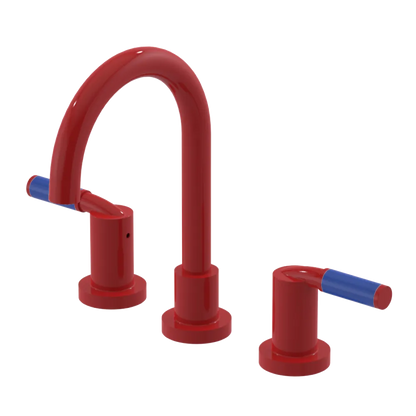 Rubinet Widespread Lav set (less drain) Red