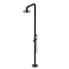 Rubinet Pressure Balance Outdoor Shower with Hand Held Shower & 10" Shower Head - 304 Stainless Steel Bordeaux