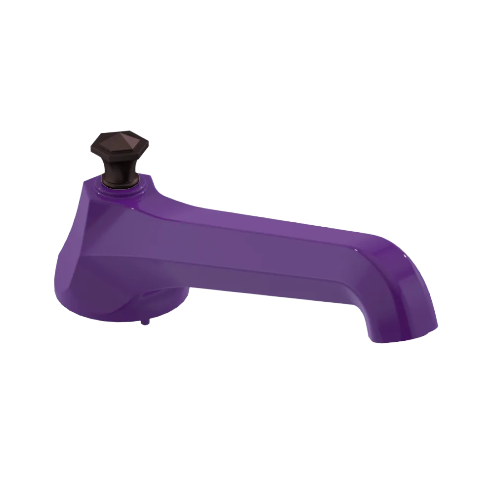 Rubinet Tub Filler Spout Deck Mount Purple Haze