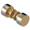 Rubinet Shower Door Knob (set) Satin Gold