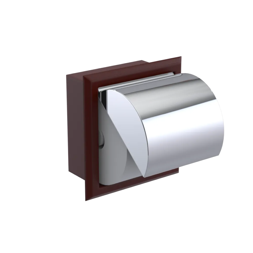 Rubinet RECESSED TOILET PAPER HOLDER Bordeaux