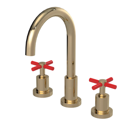 Rubinet Widespread Kitchen Set with LaSalle Spout Gold