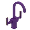 Rubinet Single Hole Dual Handle Lav. Set. (less drain) Purple Haze