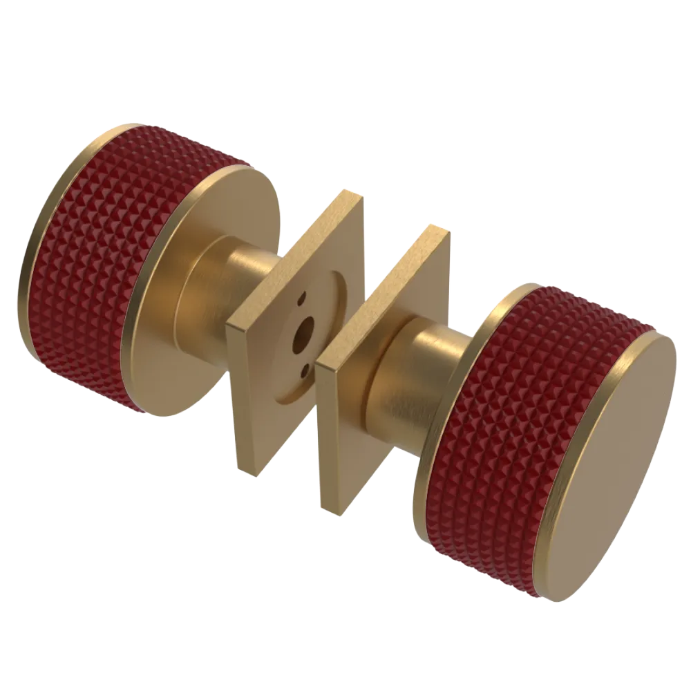 Rubinet Shower Door Knob (set) Satin Gold