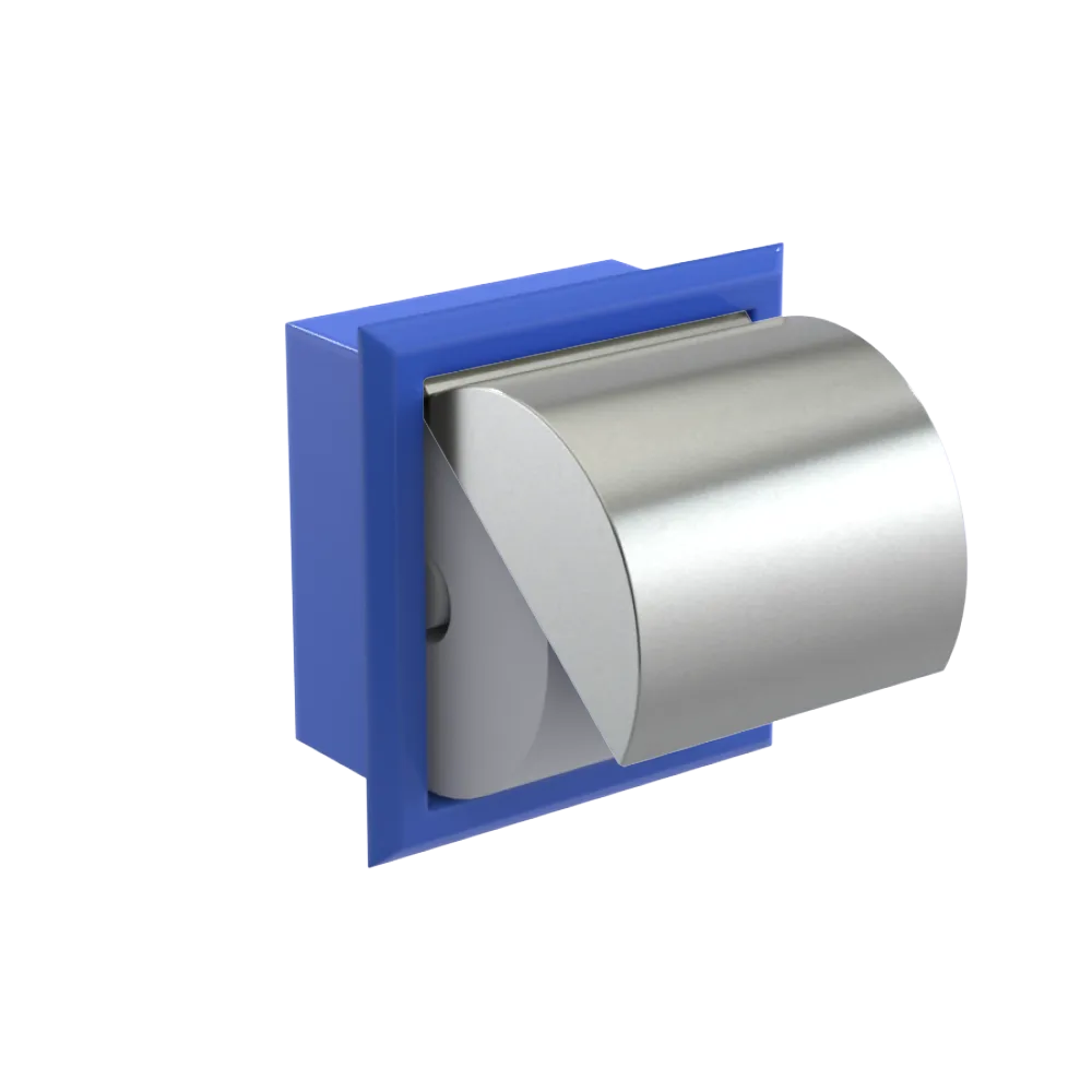 Rubinet RECESSED TOILET PAPER HOLDER Blu Jean