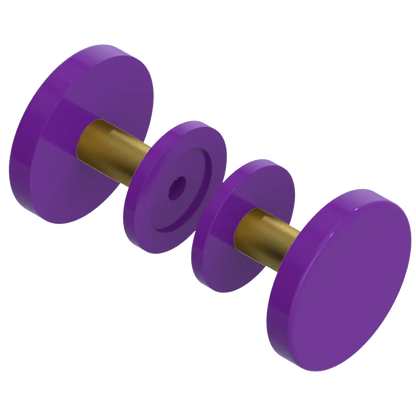 Rubinet Shower Door Knob (set) Purple Haze
