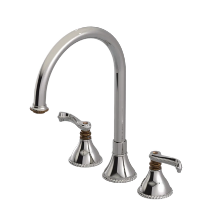 Rubinet Widespread Kitchen Set Polished Nickel