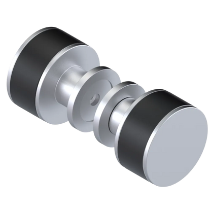Rubinet Shower Door Knob (set) Satin Chrome