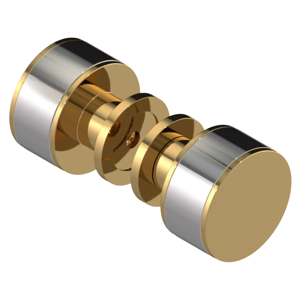 Rubinet Shower Door Knob (set) Gold