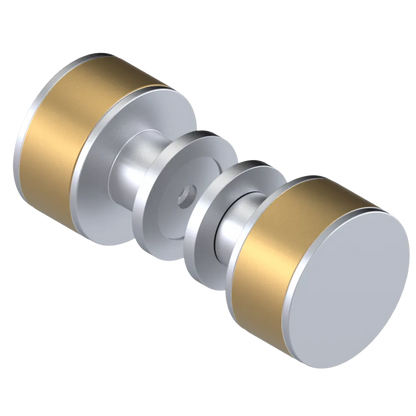 Rubinet Shower Door Knob (set) Satin Chrome