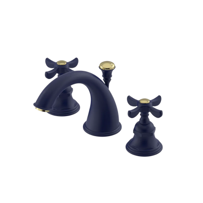 Rubinet Widespread Lav. Set. (less drain) Midnight Blue