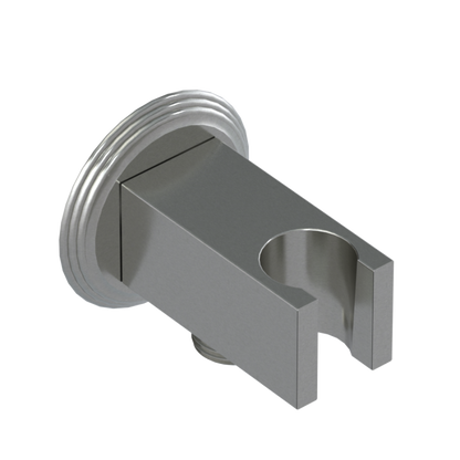Rubinet Wall Bracket with Integral Supply with 1/2" NPT x 1/2" NPSM x 3" Nipple Satin Nickel
