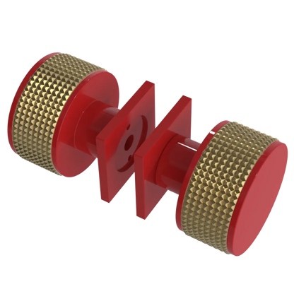 Rubinet Shower Door Knob (set) Red